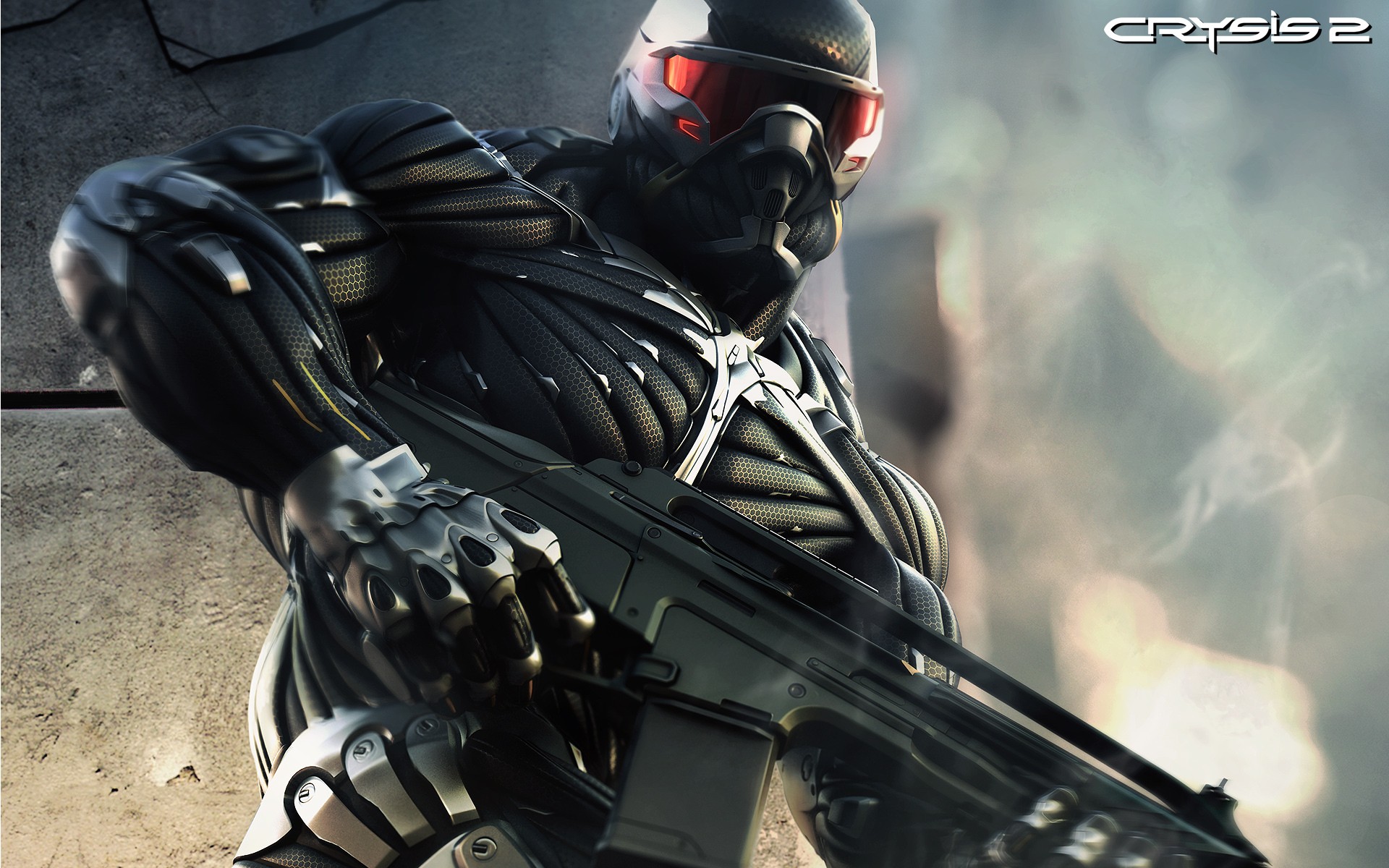 nanotraje luchador arma crysis 2 humo