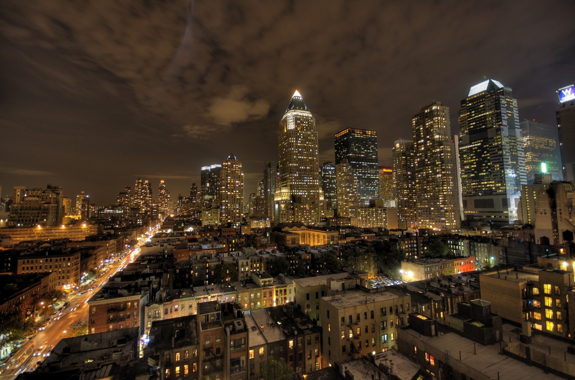 nuit new york lumière bâtiment