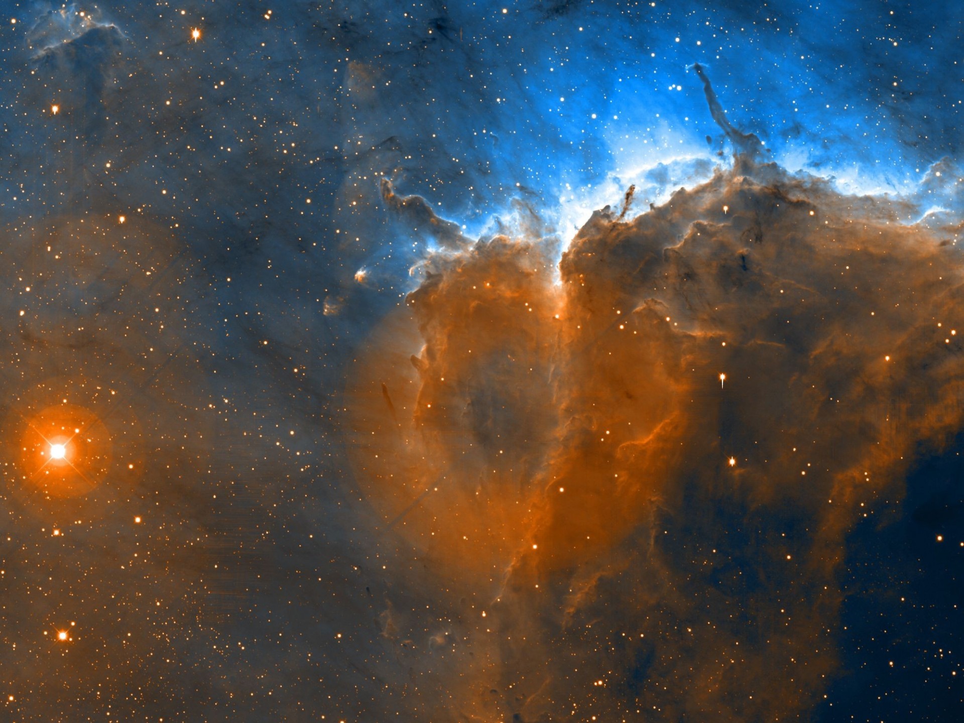 pelican nebula star space