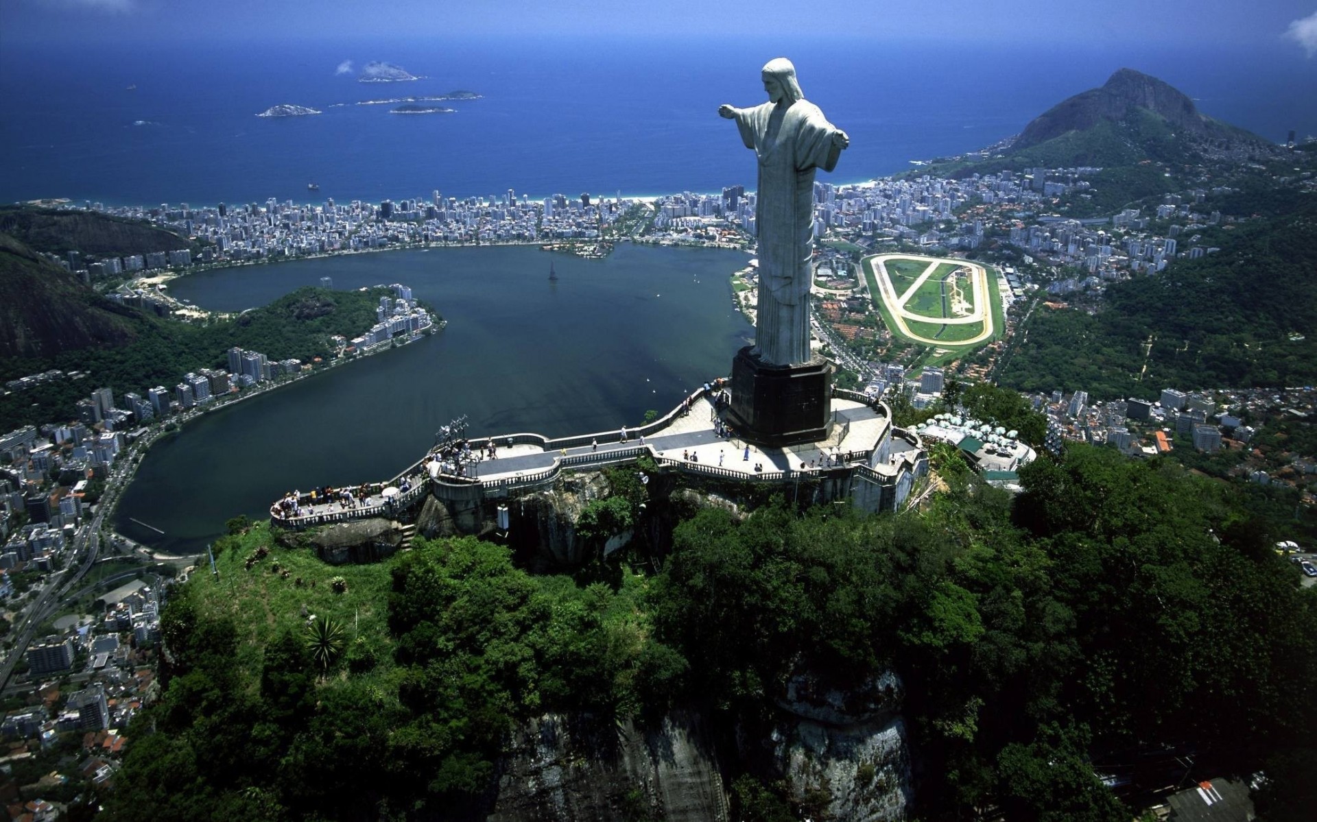 baum blau brasilien wasser meer rio de janeiro stadt