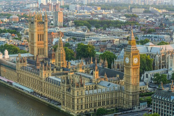 Beautiful London from a bird s eye view