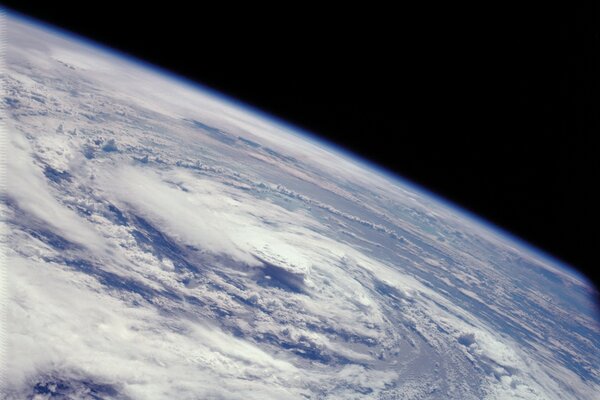 Clouds of the planet s atmosphere with a view from space