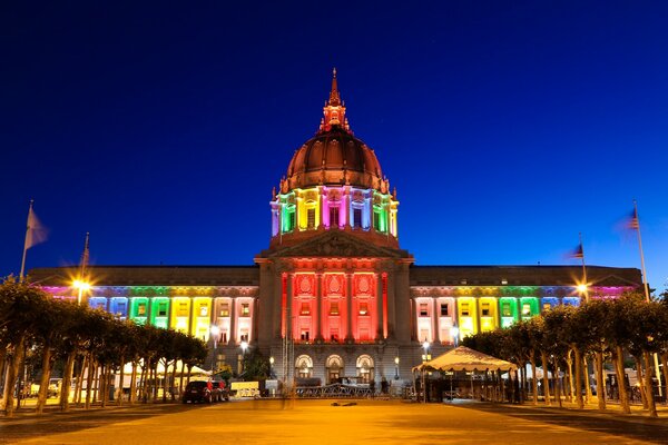 The glow of San Francisco at night