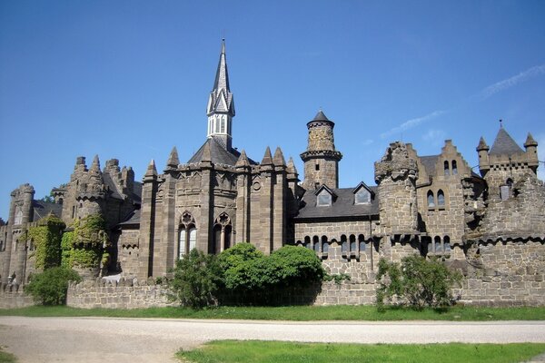 A fortress in Germany against a blue sky