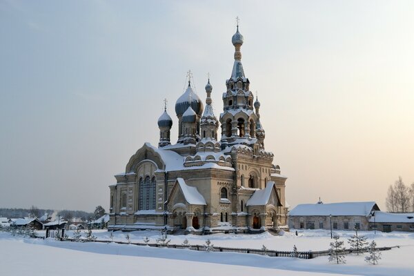 Cold snowy winters of Russia