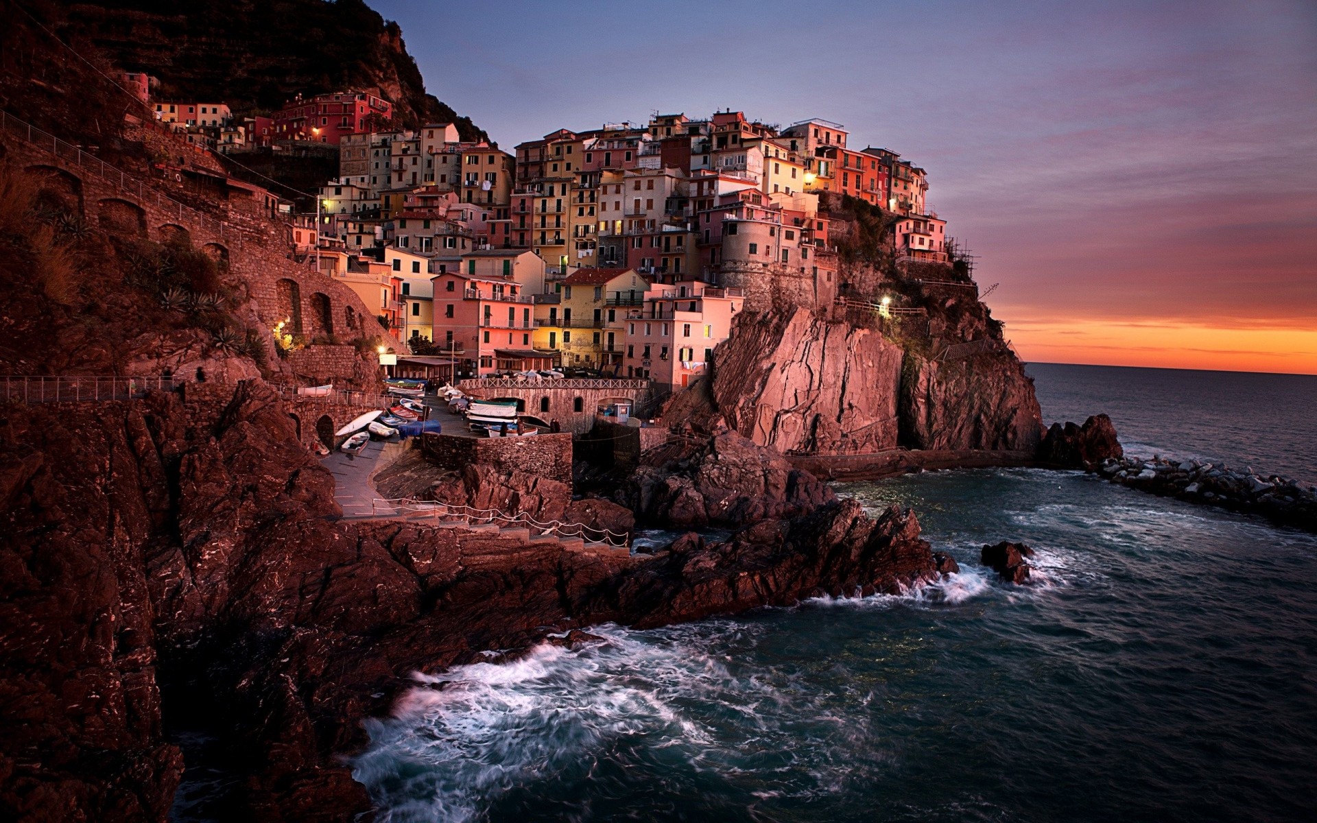 puesta de sol panorama arquitectura canon ciudad fotografía italia océano