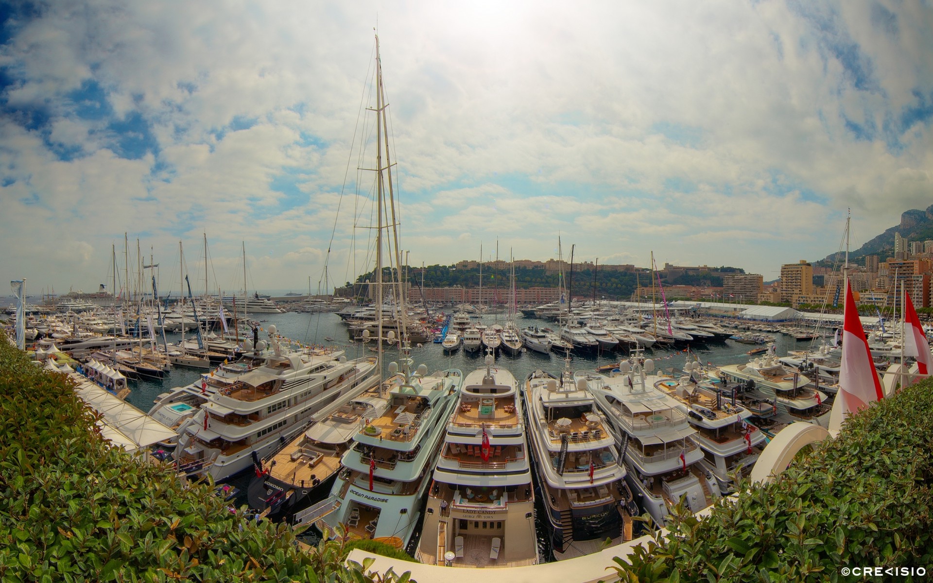 monako panorama jachty port