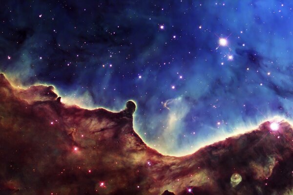 Zdjęcie mgławicy kosmicznej z teleskopu