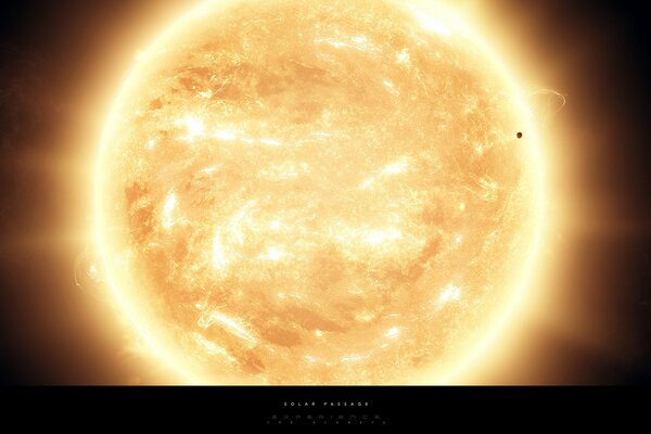 The glowing planet Mercury screensaver