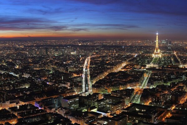 Panorama de la ciudad de París