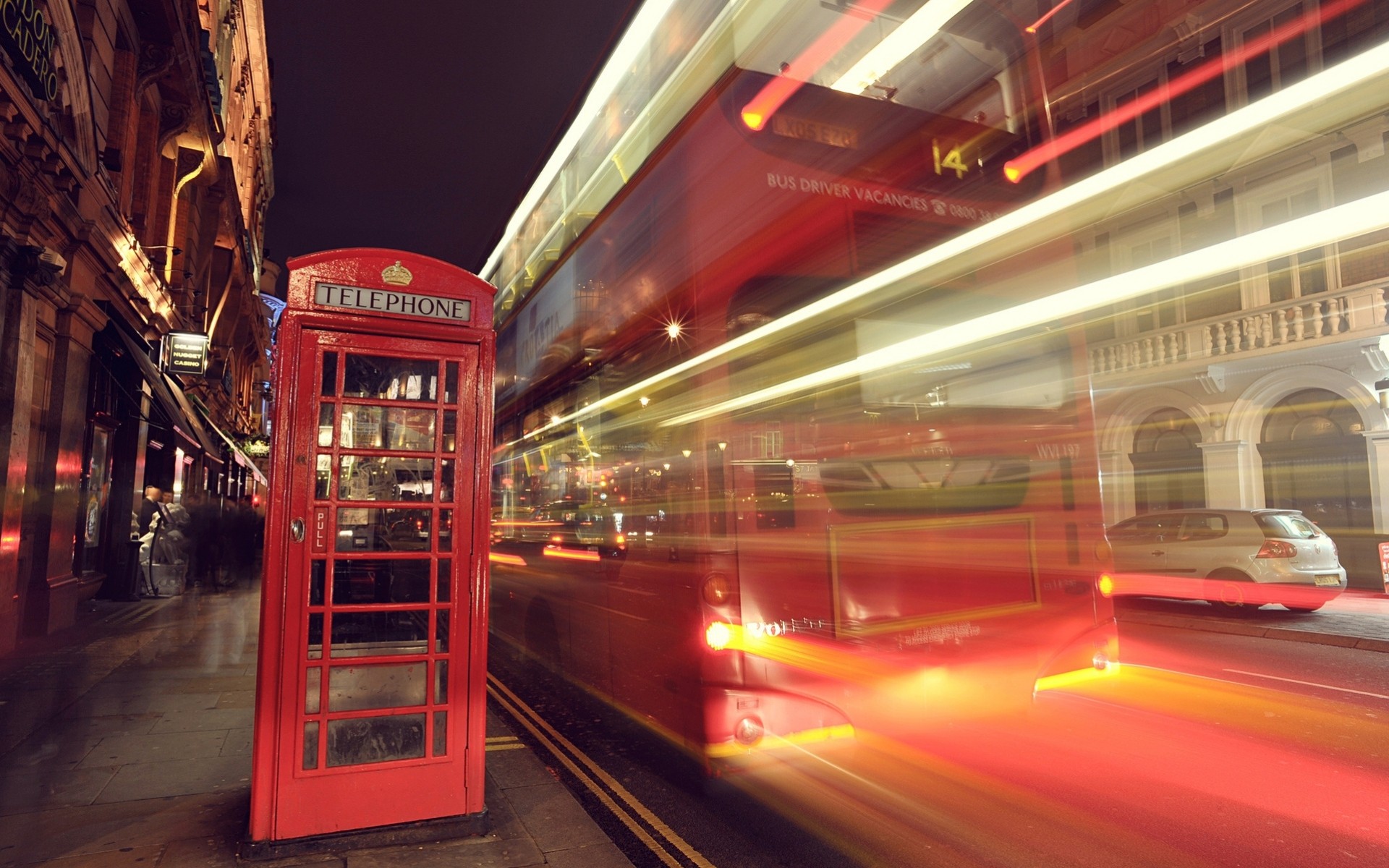 lumières telphone nuit rue lumière ville angleterre londres