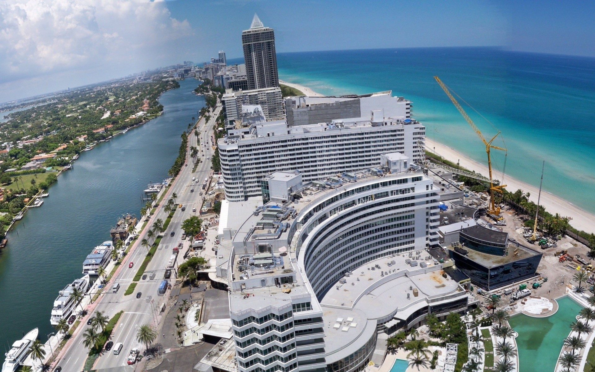 strand gebäude usa architektur stadt ozean hotel im sommer