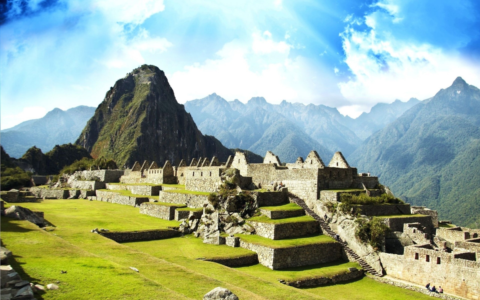 inca ville machu picchu pérou ville antique ciel