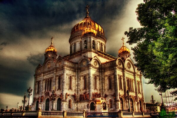 Die Moskauer Christ-Erlöser-Kirche in Russland