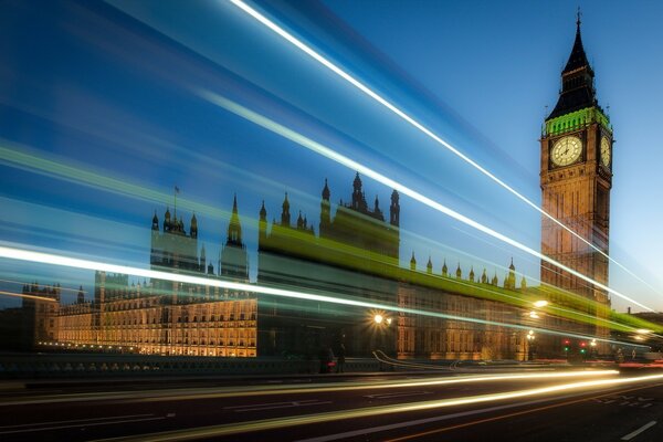 London at night. They are city streets