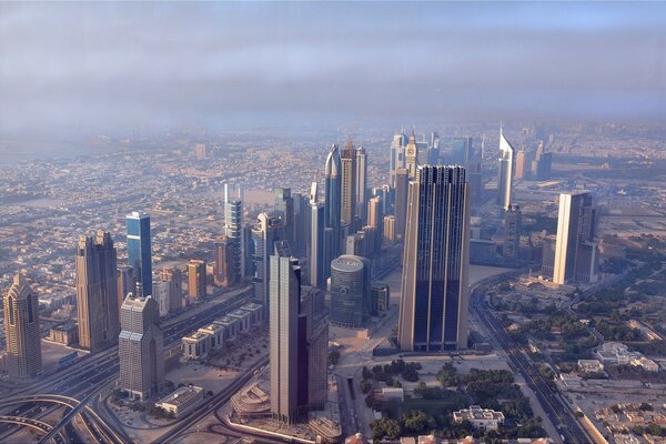 Die Architektur von Dubai , eine große Anzahl von Wolkenkratzern