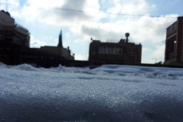 Nieve profunda en la ciudad