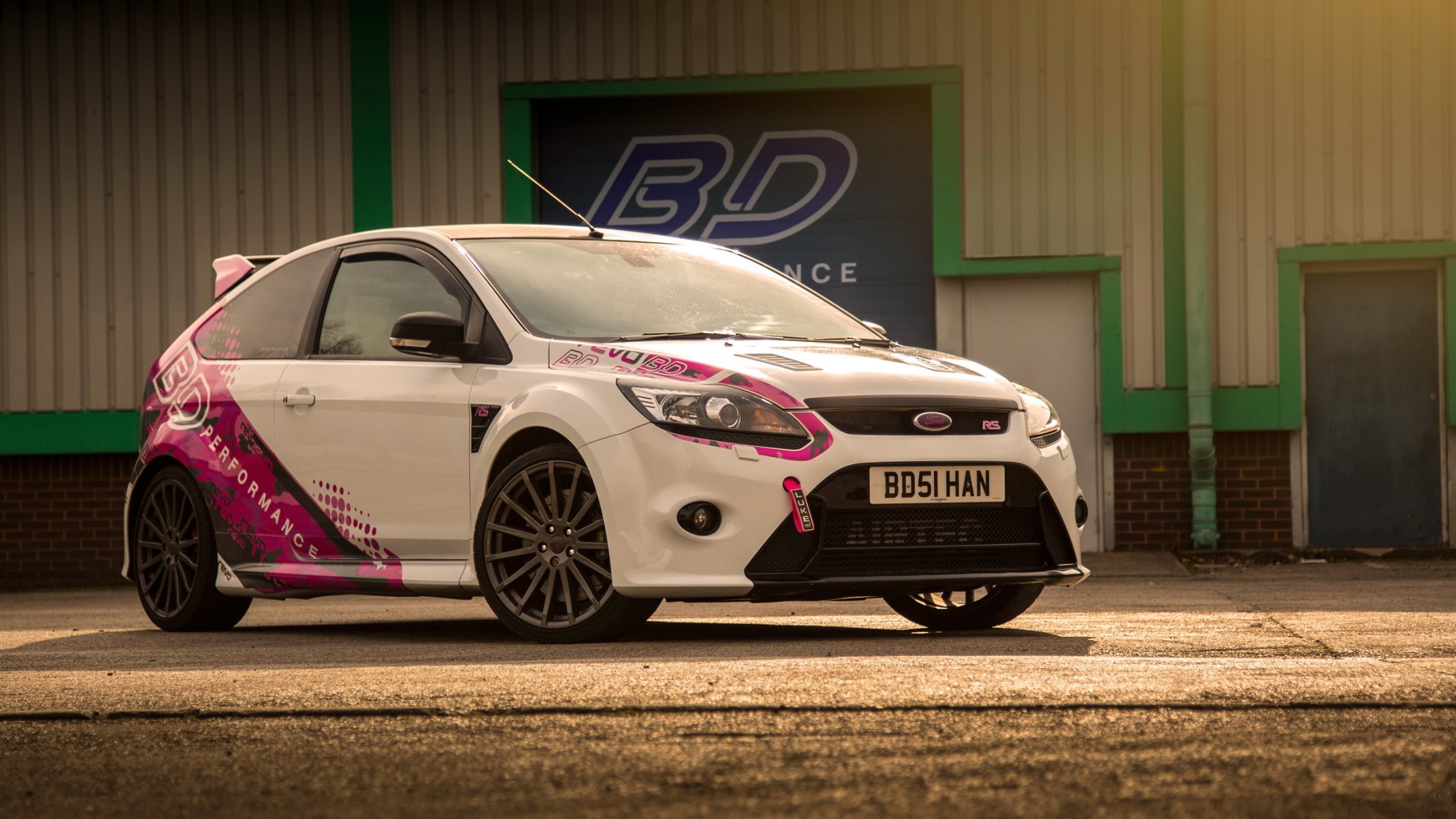 ford focus rs biały performance bd