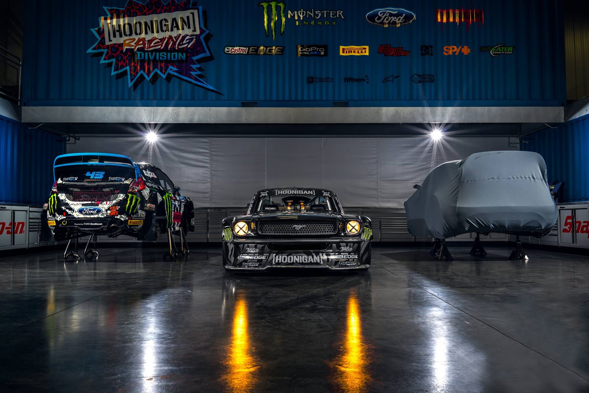 ford mustang rtr 1965 hoonicorn 845 cv gymkhana siete frente estudio ken bloque monstruo energía