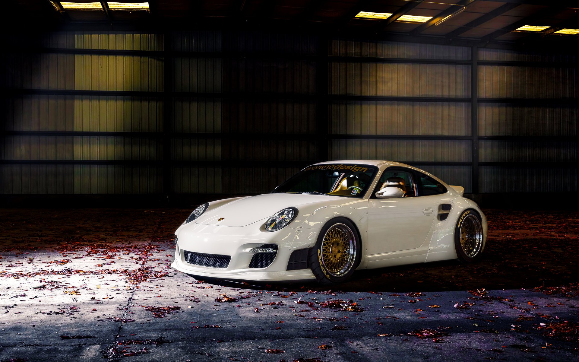 porsche 911 blanc tuning