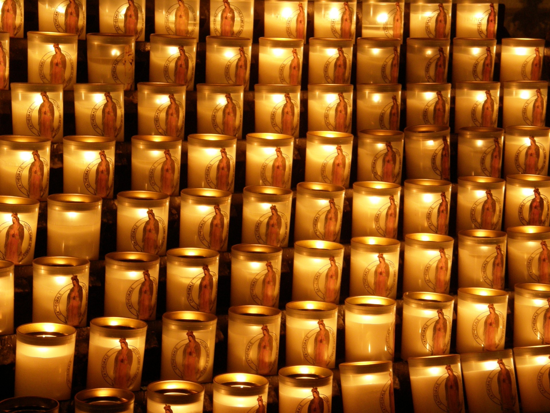 candle notre dame paris temple church gothic maid