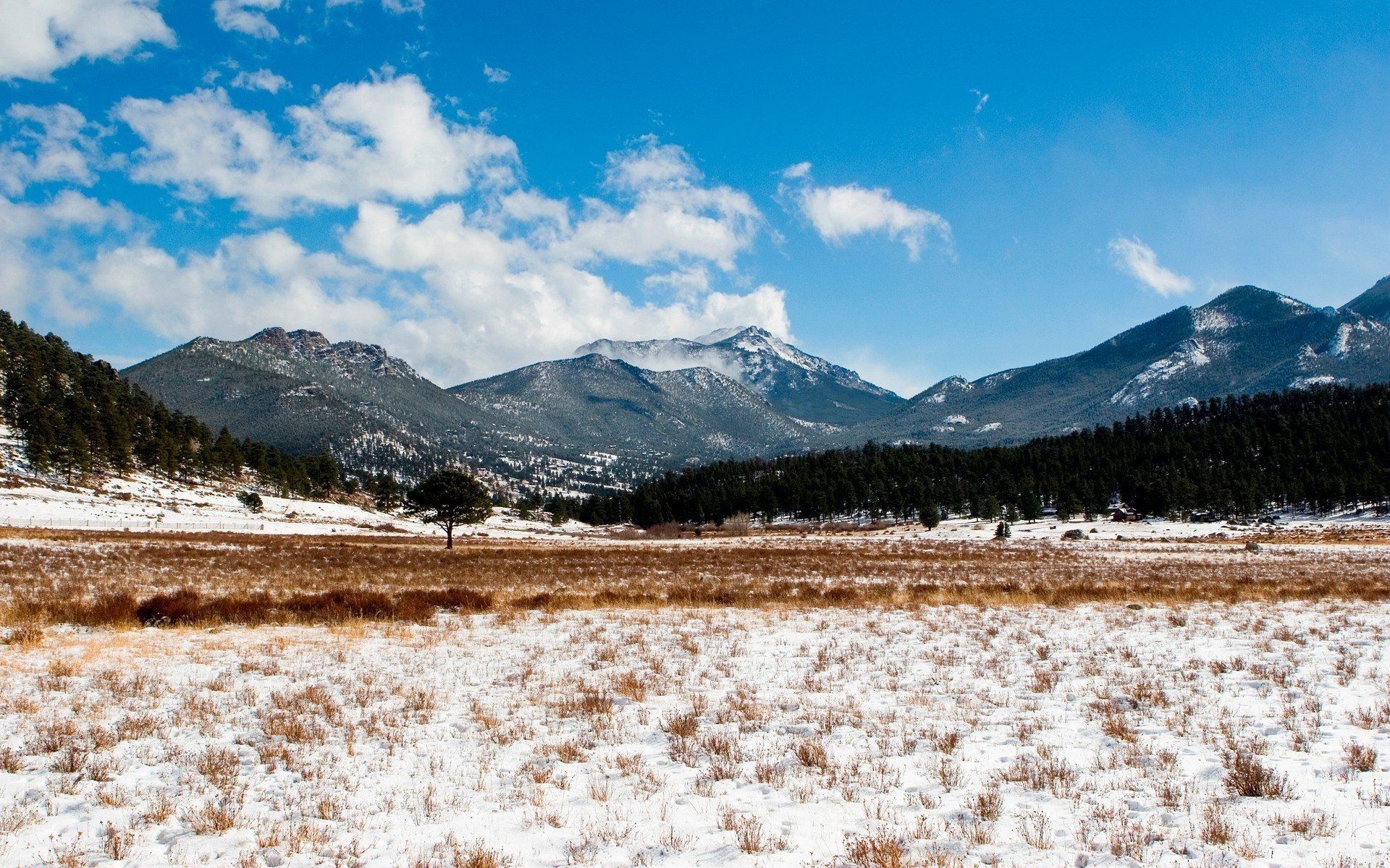 campo cubierto de nieve montañas nubes colinas nieve invierno cielo nubes bosque árboles