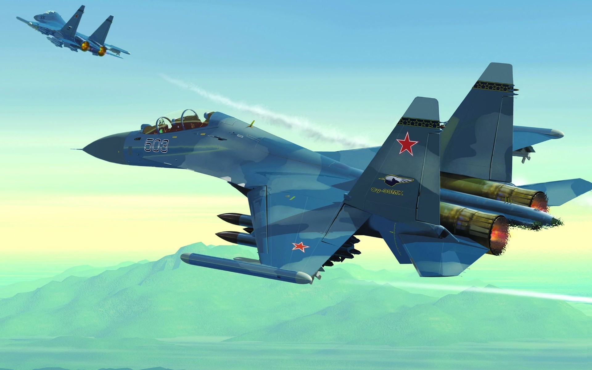 commercial plane art su-30mk