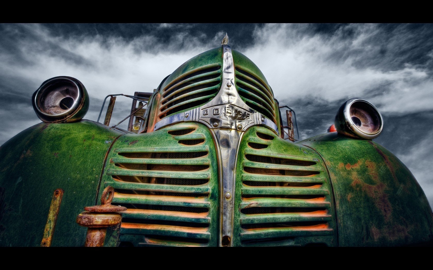 iron scrap old car the sky era transport auto retro vehicle