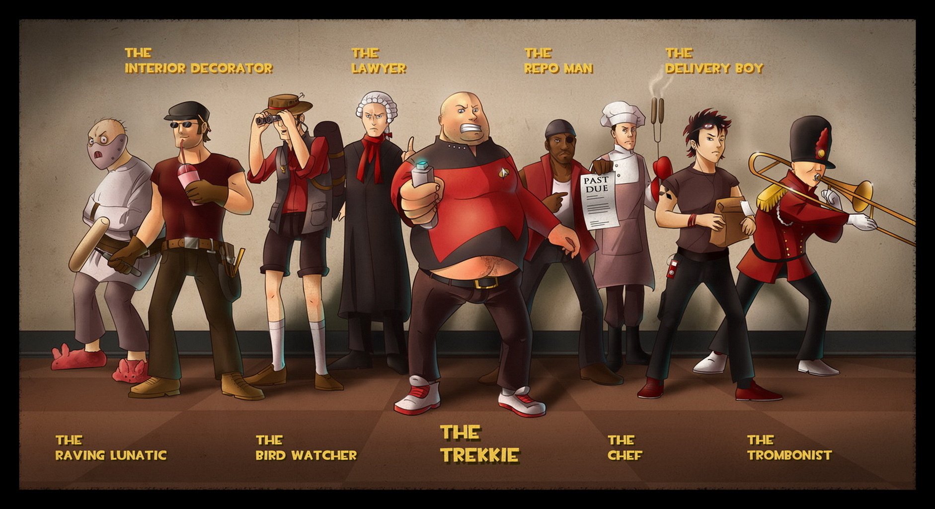 tf2 team fortress 2 valve rysunek ludzie