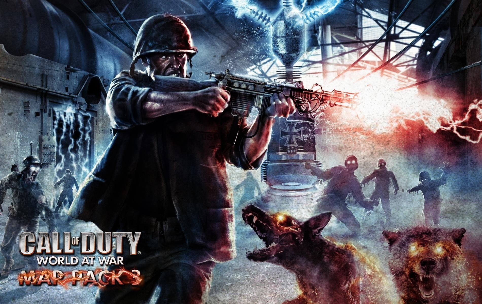 сall of duty world at war nazi zombies волки сражения