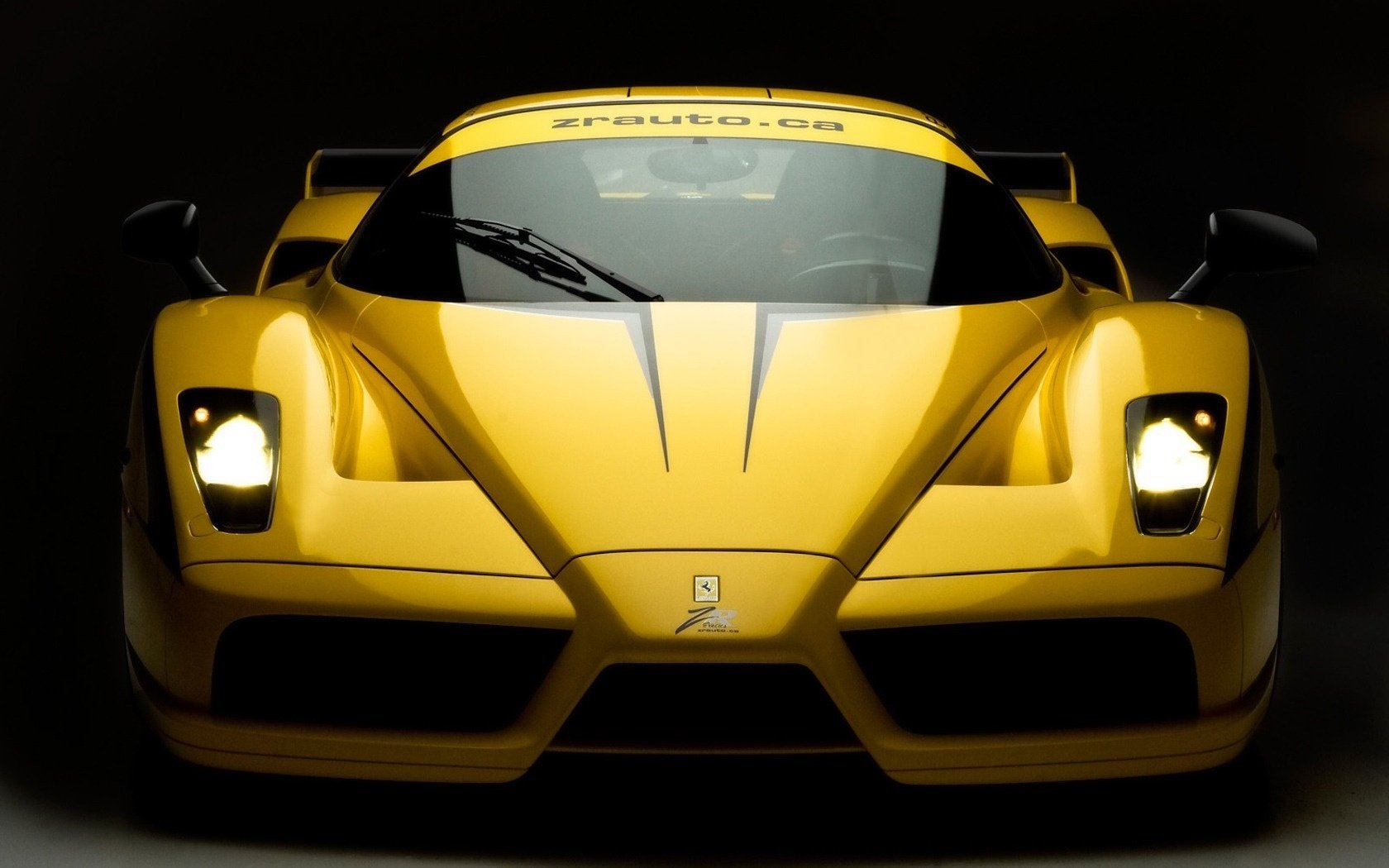 dreaming is not a sin ferrari enzo muzzle evolution yellow lights auto yellow car machine cool car sports car transport vehicles style luxury beauty form design