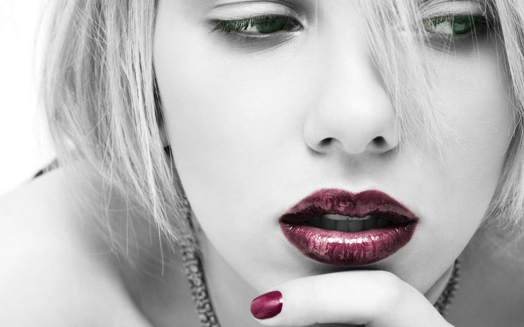 labios lápiz labial brillo cara scarlet johanson modelos retrato chicas mirada mujeres ojos