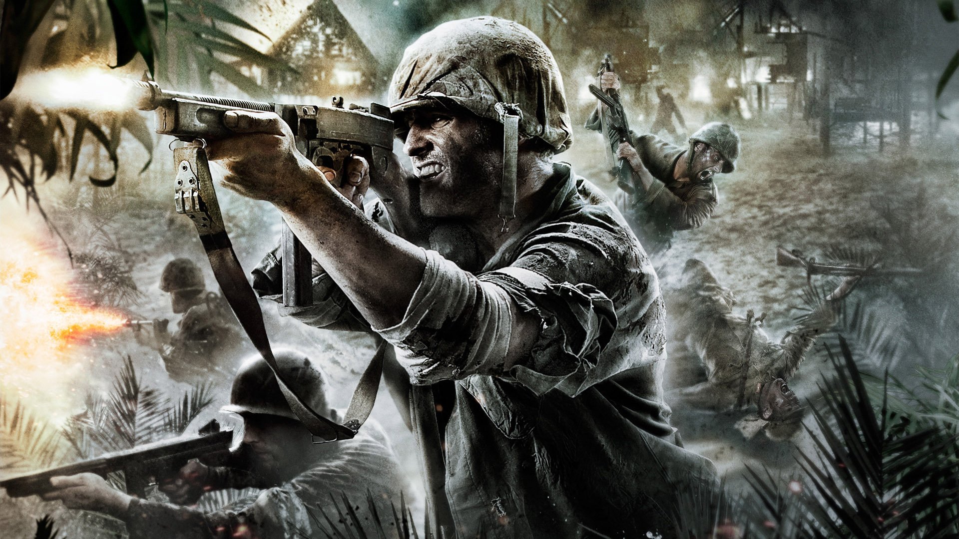 call of duty soldati guerra fuoco guerrieri mitragliatrice battaglie