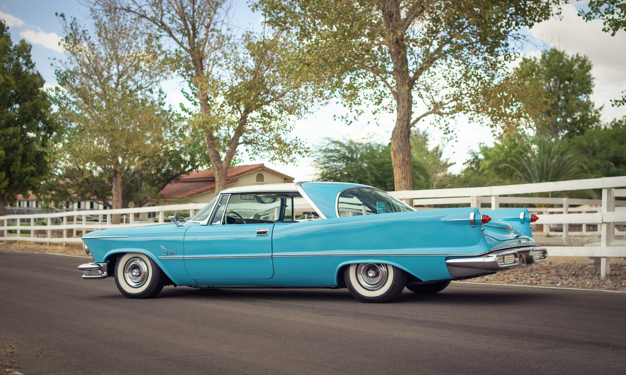 1957 chrysler imperial clásico retro