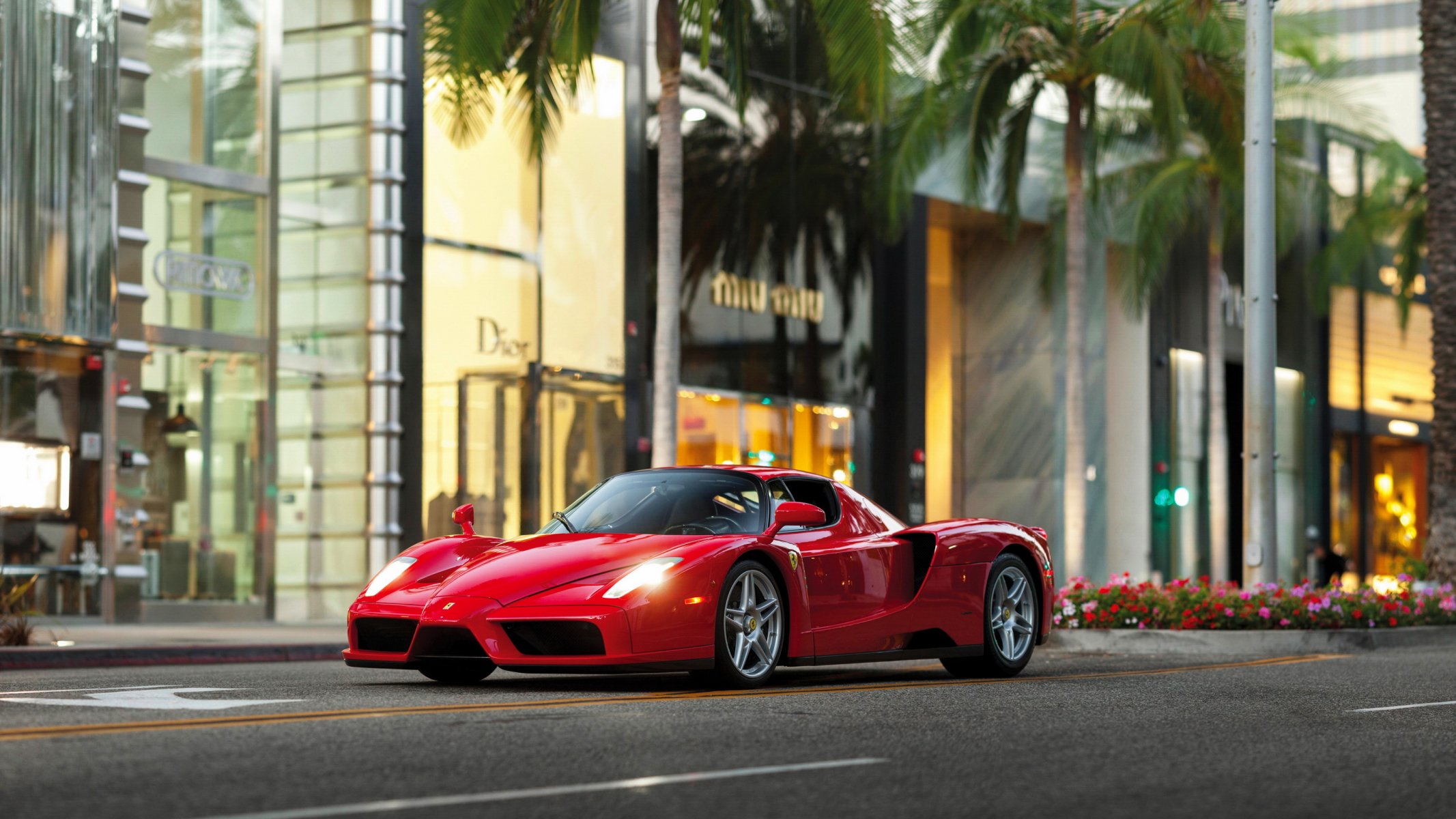 ferrari enzo supersportwagen straße