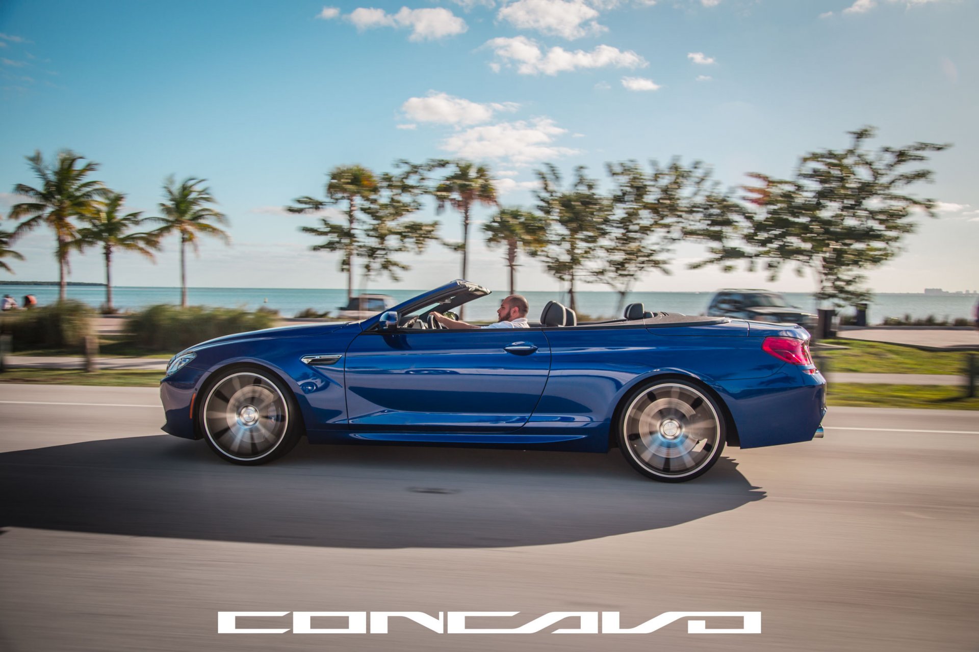 concavo ruedas auto coche bmw m6 cielo