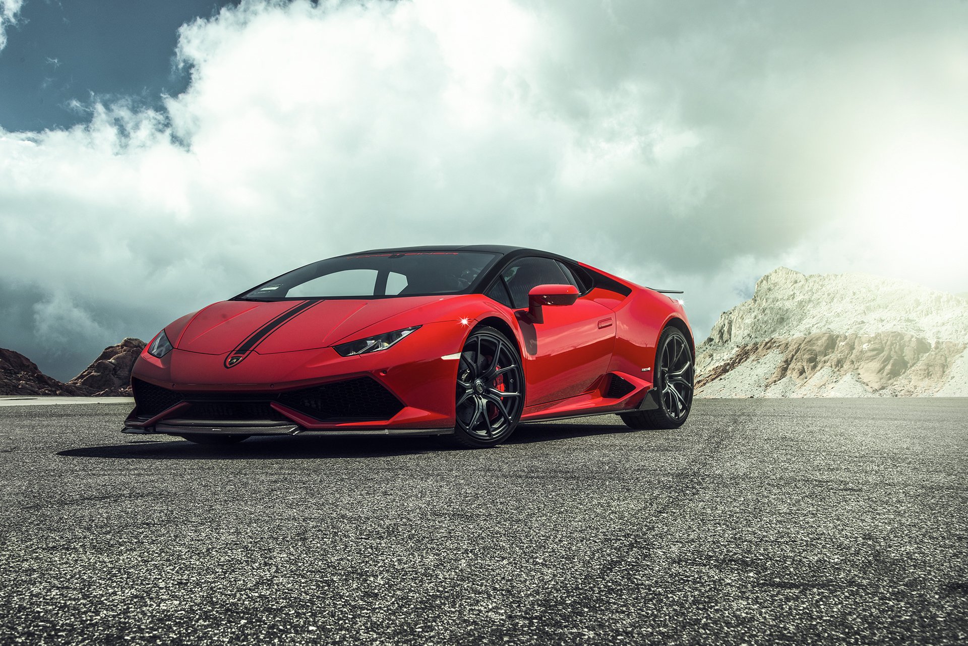 lamborghini huracán supersportwagen rot vorsteiner