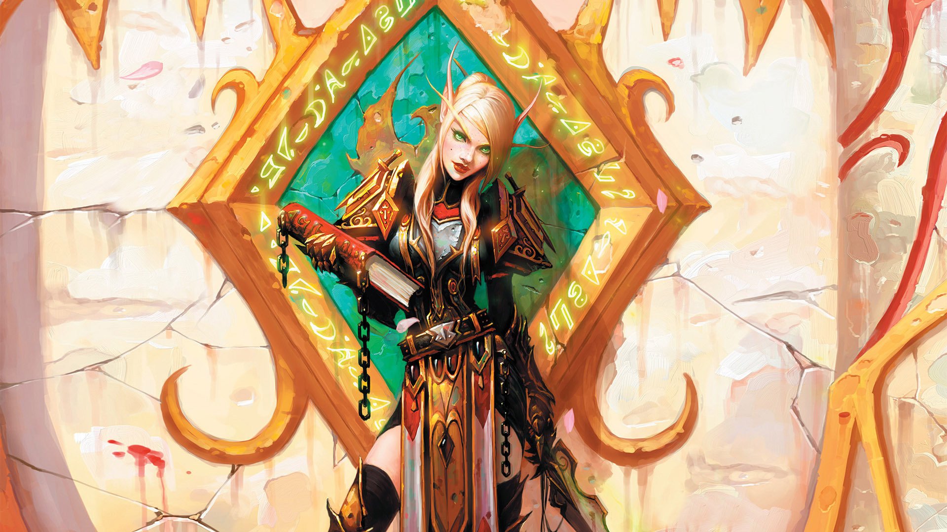 world of warcraft elf wow libro magia chicas dibujos anime mujeres-a