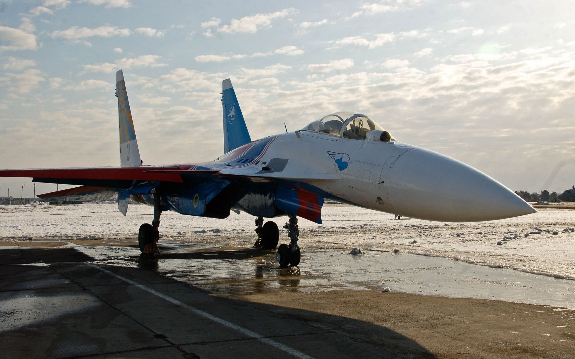 pista fotografía caza avión rusia