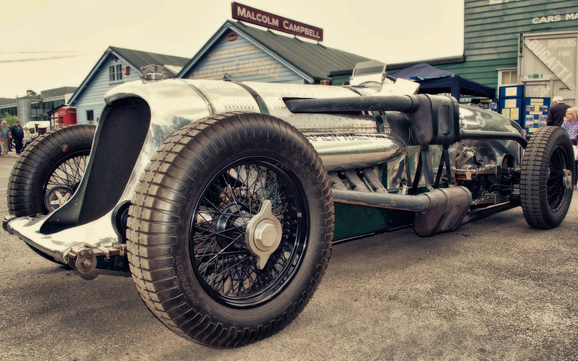 vintage car brooklands classic race