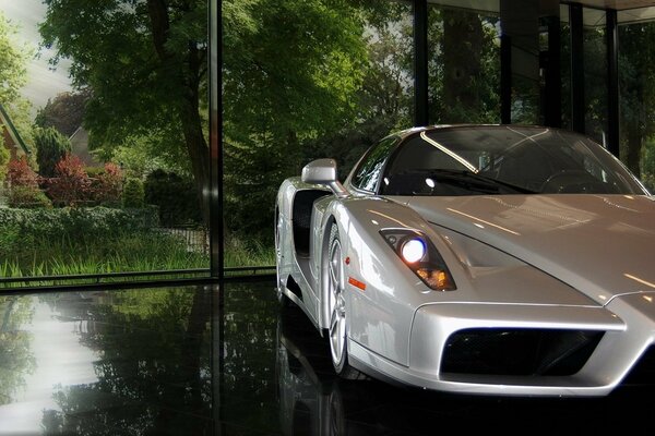Ferrari d argento nel centro espositivo