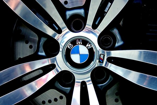 BMW Titanscheibe mit Logo