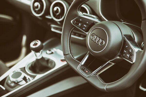 Beautiful photo of the Audi interior