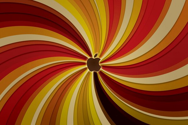 Apple logo in a bright frame