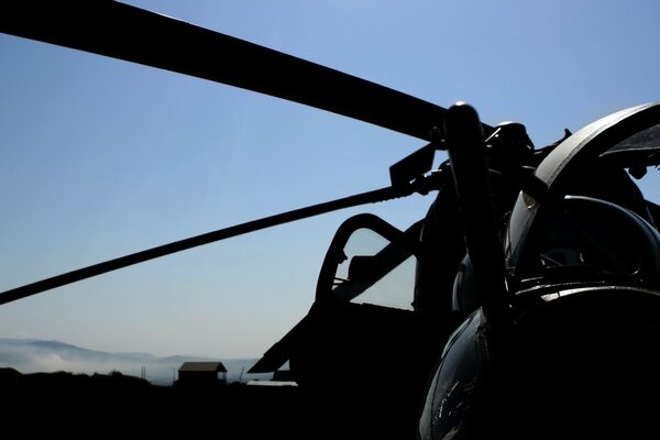 Cool photo of the Mi-24 helicopter
