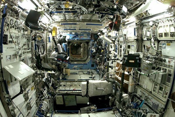 Image of the space station inside