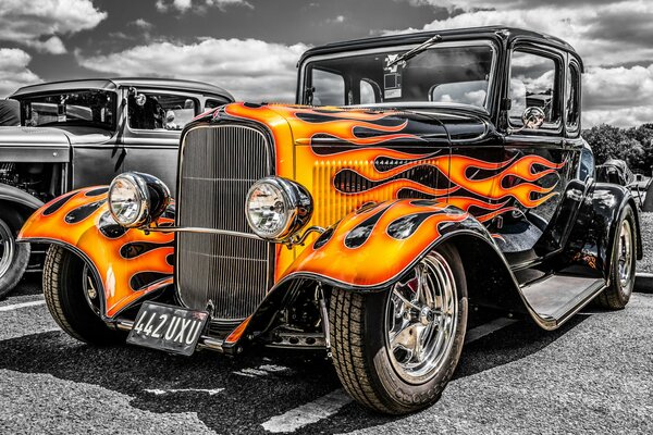 Klasyczny samochód retro Hot Rod