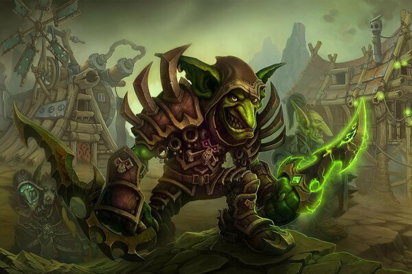 Background with goblins word of warcraft