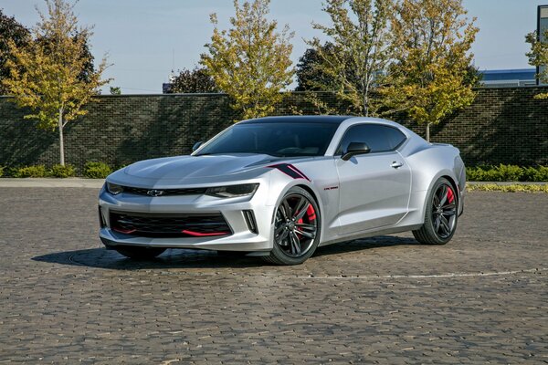 Chevrolet Camaro steht auf dem Parkplatz