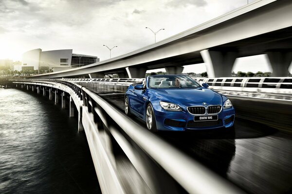 Clear wallpaper of a bmw m6 car in a convertible